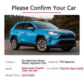 Pilnas draudimas Anti Rūko Rainproof Kino galinio vaizdo Veidrodis Filmai Toyota Rav4 XA50 2019~2020 RAV 4 50 Automobilių Lipdukas Automobilių Reikmenys