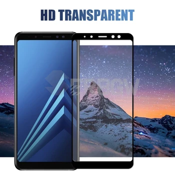 Pilnas Draudimas Apsauginis Stiklas Samsung Galaxy J2 J8 A7 A9 2018 Grūdintas Screen Protector A6 A8 J4 J6 Plius 2018 Stiklo Plėvelė Atveju