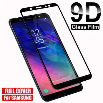 Pilnas Draudimas Apsauginis Stiklas Samsung Galaxy J2 J8 A7 A9 2018 Grūdintas Screen Protector A6 A8 J4 J6 Plius 2018 Stiklo Plėvelė Atveju
