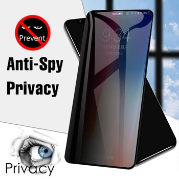 Pilnas draudimas Privatumo Grūdintas Stiklas Screen Protector, iPhone X XS MAX Antispy Stiklo iPhone 5 6 7 8 Plius 