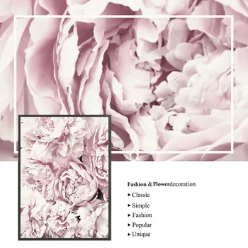 Pink Gėlių Kvepalai Mados Plakatas Lady Lūpų Paryžiaus Spausdinti Drobė Meno Tapybos Sienos Nuotrauka Šiuolaikinės Mergina Kambaryje Namų Puošybai
