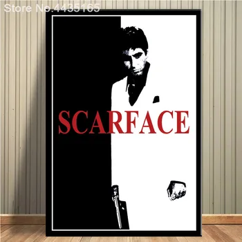 Plakatų ir grafikos Paveikslai Tapyba Al Pacino Scarface Filmo Sienos Meno Plakato Nuotrauka, Dekoratyvinis už Kambarį Namų Dekoro