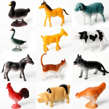 Plastikiniai Asorti Ūkių Pasaulio Gyvūnų Modeliai Veiksmų Skaičiai Realūs Miško Smulkių Gyvūnų švietimo Partija Pasisako Žaislai