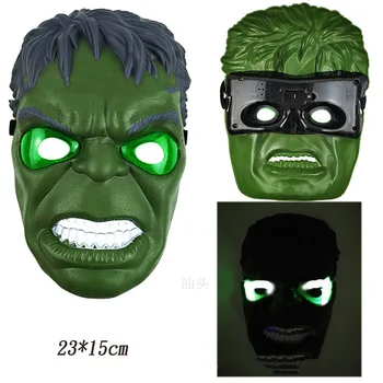 Plastikiniai Superhero Cosplay Led Kaukės Pusė Visas Veidas Helovinas Kostiumas Kaukė Vaikams, Šalies Prekių Super Herojus Vaikams Dovanos