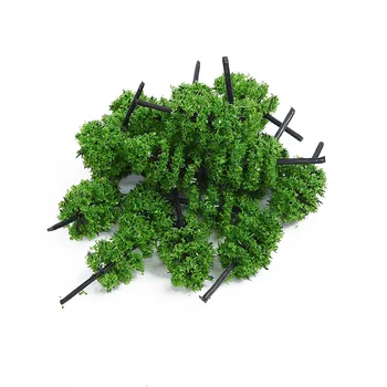 Plastikinių Miniatiūrų Modelis Medžių Dirbtinis Medis Traukinių Geležinkelio Maketas Dekoracijos Architektūros Vaikai Kraštovaizdžio Aksesuaras Medžių Rinkinys
