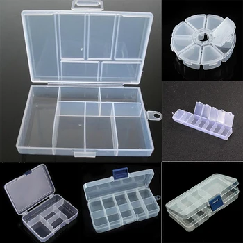 Plastikinių Papuošalų Dėžutės Plastikinė Įrankių Dėžė Reguliuojamas Amatų Organizatorius Saugojimo Karoliukų Apyrankės Papuošalai Dėžės, Pakuotė, Didmeninė