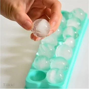 Plastmasės liejimo formas Ledo Dėklas 14 Tinklelis 3D Turas Ledo Pelėsis Namuose, Baras Šalies Naudoti Ištisus Kamuolys Ice Cube Makers Virtuvė 