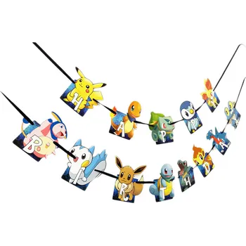 Pokemon Temą Pikachu Šalis Dekoro Gimtadienio Prekių Apdailos Popieriaus Plokštės Kaukė Baby Shower Reikmenys Stalo Rinkiniai