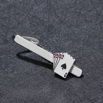 Pokerio emalio prisegamas žmogui groove Įrašus rankogalių segtukai nustatyti Verslo Susieti Įrašai 4A bomba Unikalus Vestuvių Necktie dėvėti vario Įrašą vyras