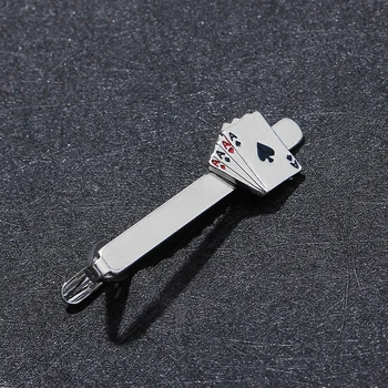 Pokerio emalio prisegamas žmogui groove Įrašus rankogalių segtukai nustatyti Verslo Susieti Įrašai 4A bomba Unikalus Vestuvių Necktie dėvėti vario Įrašą vyras