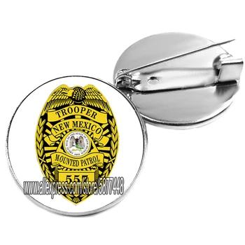 Policijos Departamento Ženklelis Stiklo Sagė Policijos Ženklelį Emblema Suvenyras, Sagė Pin Kietas Vyras Sagė už Policininkas