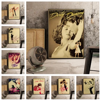 Populiarus filmas Purvini Šokiai retro stiliaus namų dekoro plakatas aukštos kokybės drobė, tapyba aukštos kokybės namų Dekoro be Rėmelio o537