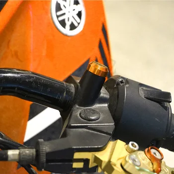 Pora Motociklo M10*1.25 CNC Aliuminio išoriniai Angą Įkiškite Varžtus Dangtelio KTM Duke 125 390 200 690 Oranžinė Priedai