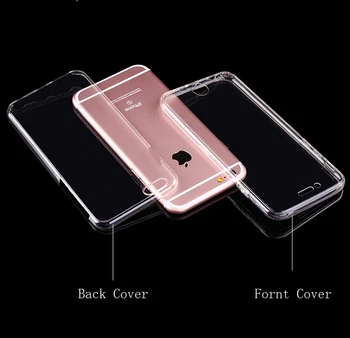 Prabanga 360 Full Body Protection Case for iPhone 5 5S 6 6S 7 Plius Case for iPhone 8 8Plus X 10 Atvejų