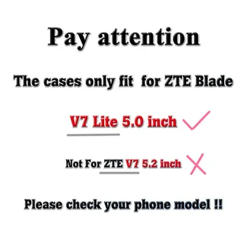 Prabanga Atveju ZTE Blade V7 Lite Minkšto Silicio Telefono Para, skirtas ZTE Blade V7 Lite TPU Fundas Raštas Pilnas draudimas Shell Juoda