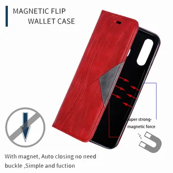 Prabangos Spalva Blokuoti Odos Flip Case For iPhone 12 Mini Pro 11 XS Max XR 7 8+ 6S Plus SE 2020 Magnetinis Laikiklis Piniginės Stovo Dangtelis