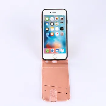 Prabangus Odinis dėklas Skirtas Apple iPhone SE 2020 m. 8 7 Plius 6 6S 5 5S Aukštyn Žemyn Atidaryti Telefono Dangtelis Originalus Fundas Rubisafe D04E