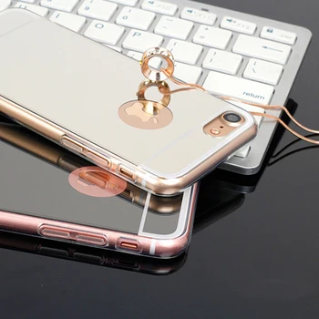 Prabangus Veidrodis Soft Case For iPhone 6 S 6 S Plius 