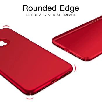 Prabangūs Ultra Plonas Hard Case For iphone 11 Pro Max X XR XS Matinis Telefono Dangtelį iphone 7 8 6 6s Plius Pilnas atsparus smūgiams Atvejais