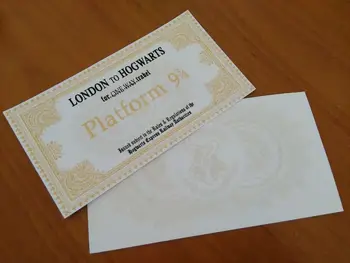 Priėmimo Laišką Poteris Hogvartso dovana HP gerbėjai Hogvartso Priėmimo Laiškas Su Hogvartso Express Traukinio Bilietas