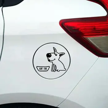 Puikus šuo Automobilio kuro bako Lipdukas #95 auto išsamiai juokinga alkanas šuo automobilių indėlių produktus, automobilių stilius vinilo bomba lipdukai