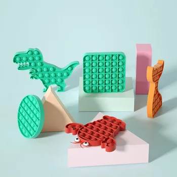 Push Pop Burbulas Jutimo Fidget Streso Atsarginiais Žaislas Išspausti Jutimo Specialiųjų Poreikių Mielas Suaugusiųjų Vaikas Juokinga Anti-stresas Pop Žaislai