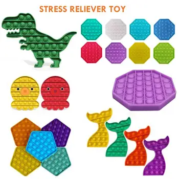 Push Pop Burbulas Jutimo Žaislas Autizmo Poreikius Plonas Streso Atsarginiais Žaislai Suaugusių Vaikas Juokinga Anti-stresas Pasirodo Fidget Reliver Streso