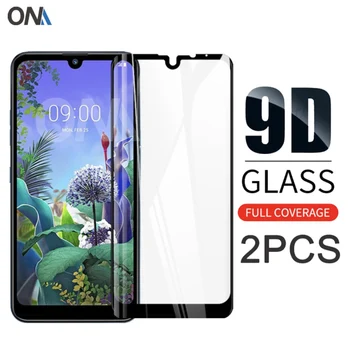 Q60 3Pcs 9D Lenktas Grūdintas Stiklas LG Q60 K50 Screen Protector For LG K12 Max apsauginės Plėvelės