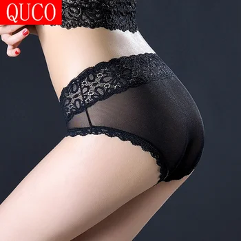 QUCO prekės ženklo moterų Kelnaitės Naujų Seksualių Moterų Apatiniai, moteriškas apatinis Trikotažas 2020 karšto pardavimo Gana Trumpikės Aukštos Kokybės Žemas Juosmens Moterų Kelnės