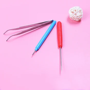 Quilling Adata Amatų Popieriaus Origami Scrapbooking Štampavimo Juostinėmis Pen Tool Kit Tweezer 3 Vnt Quilling Knyga 