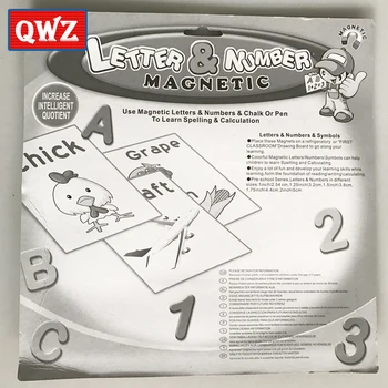 QWZ rusijos Raidžių Simbolių Abėcėlė Magnetinių Žaislų Pen Išmokti Rašybos, Skaičiavimo Vaikams mokomieji Žaislai Šaldytuvas Magnetas