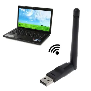 Ralink 5370 Mini USB Wifi Adapteris, Antena 2Dbi LAN Adapteris, Tinklo plokštė, 802.11 b/n/g Recevier Antena Nešiojamojo kompiuterio Darbalaukį