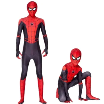 Raudona ir Juoda Voras Vaikų Drabužių Voras Berniukas Kostiumas Spider Berniukas Kostiumas Vaikas Voras Vaikas Cosplay Kostiumas Helovinas Kostiumas