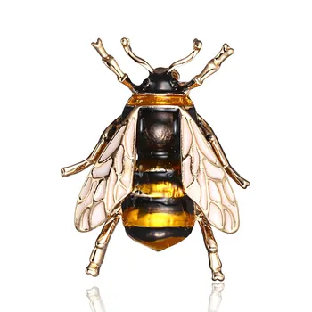Rinhoo Vabzdžių Bumble Bee Sagė, Moterims, Vaikams Mergaitėms bičių papuošalai, Aukso Spalva Geltona Žalia Emalį Sagės Papuošalai bumble bee
