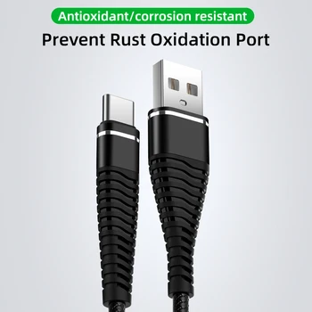 Robotsky Pavasario USB Kabelį, Tipas C, Greito Įkrovimo Duomenų Eilutė Pavasario Sinchronizavimo USB Įkroviklio Kabelį XiaoMi 
