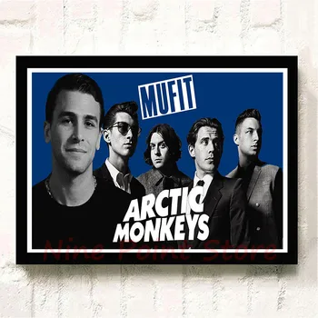 Roko grupė Arctic Monkeys Balta Padengtas Popieriaus, Plakatai Sienos Juostoje Namuose Plakatai Namų Dekoro Dovana Frameless