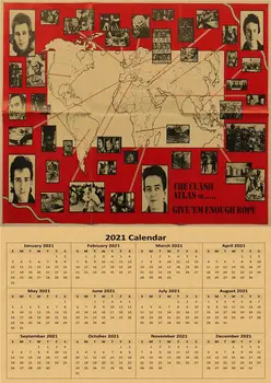 ROKO grupė Klasikinis Plakatai kraftpopieris 2021 Kalendorius Plakatas namų dekoro siena lipdukas Šiuolaikinė tapyba, dekoratyvinės dovana