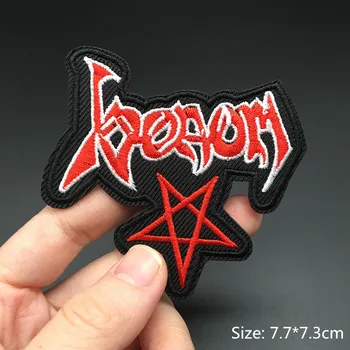 Roko Muzikos Metalo Grupė Pleistrai Geležies Drabužių Punk Embroideried Pleistras Ženklų Drabužių Etiketės 
