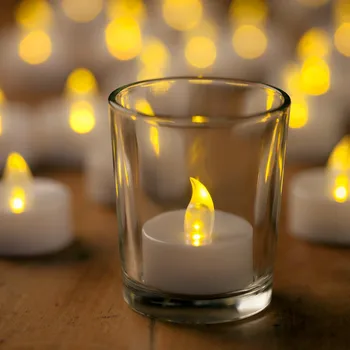 Romantiška LED Žvakė, Lempa, LED Tealights baterijomis, Mirgėjimas Arbatos uždegti Žvakės, Vestuvinės žvakės Gimtadienio namų dekoro