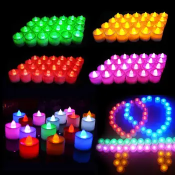 Romantiška LED Žvakė, Lempa, Šviesos Flameless Modeliavimas Arbata Šviesos Valentino Diena, Vestuvių žvakė Gimtadienio Kalėdinė Dekoracija