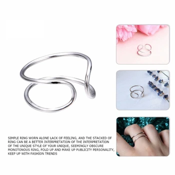 ROXI 925 Sterlingas Sidabro Žiedai Moterims Reguliuojamas anelli Vestuvių, Sužadėtuvių Žiedai Dvigubo Sluoksnio bižuterijos anillos mujer