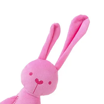 Rožinė/Balta 40cm Kūdikis Triušis Miego Komfortą Lėlės, Pliušiniai Žaislai Sklandžiai Paklusnus Rabbit Miegoti Ramus Lėlės
