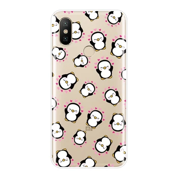 Rožinė Kiaulė, Šuo Panda Dinozaurų Telefoną Atveju Xiaomi Mi 5 5C 5S 5X 6X 6 Plius Minkštas Silikoninis Galinio Dangtelio Xiaomi Mi A1 A2 Lite 8 SE