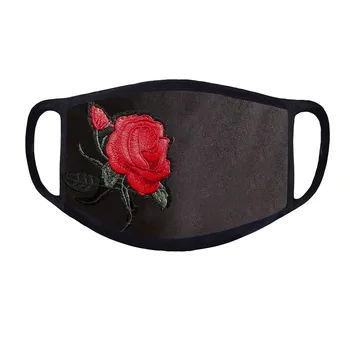 Rožių gėlių Apsaugine Kauke Moterų Dulkių, Smėlio Išmetamųjų apsaugos nuo Saulės, Veido Kaukė Kvėpuojantis Dviračių Maskes Kovos su gripo de masque apsauga
