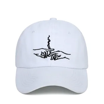 Rūkymas tėtis skrybėlę vyrų medvilniniai siuvinėjimo vyrų beisbolo kepuraitę hip-hop lauko sporto snapback skrybėlę streetwear hiphop bžūp kaulų