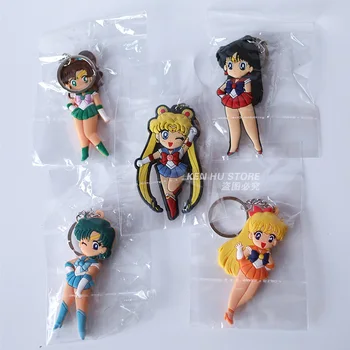 Sailor Moon Anime Ir Animacinių Filmų Keychains Veiksmų Žaislas Duomenys Key Chain Pakabukas Kolekcijos Modelis Žaislas Valentino Diena Dovana