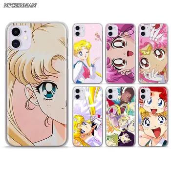 Sailor Moon Anime Telefono dėklas skirtas iPhone 11 Pro MAX SE 2020 X XR XS MAX 7 8 6 6s Plius 5 5s Padengti