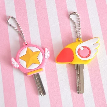 Sailor Moon Luna Cardcaptor Sakura Katė Pultelio Dangtelį Cosplay Prop Pakabukas Paketų Prižiūrėtojų Raktinę Key Chain Anime