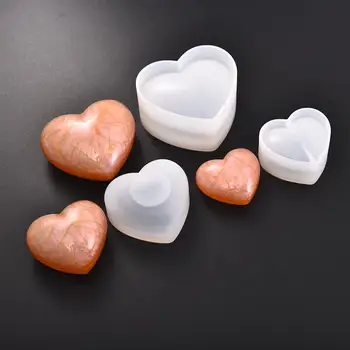 Sakai Papuošalai Pelėsių 3D Diamond Meilė Širdies Formos Pelėsių, UV Epoksidinės Papuošalai Formavimo Priemonės