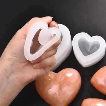 Sakai Papuošalai Pelėsių 3D Diamond Meilė Širdies Formos Pelėsių, UV Epoksidinės Papuošalai Formavimo Priemonės